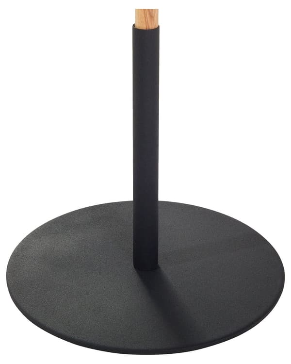 Lattiavalaisin musta tammi metalli ⌀ 28 x 125 cm säädettävä varjostin 2 polttimoa moderni