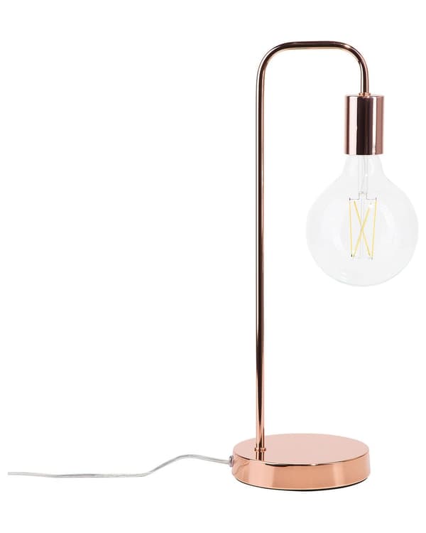 Pöytävalaisin kupari 15 x 48 x 15 cm metalli pyöreä kaareva glamour moderni max 40W
