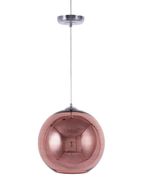 Riippuvalaisin kupari 25 x 125 x 25 cm lasi PVC pyöreä moderni glamour max 40W