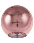 Pikkukuva 1 / 11: Riippuvalaisin kupari 25 x 125 x 25 cm lasi PVC pyöreä moderni glamour max 40W