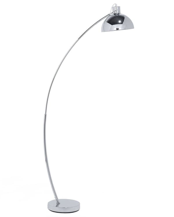 Lattiavalaisin hopea 25 x 155 x 25 cm metalli kaareva kellomainen moderni max 60W