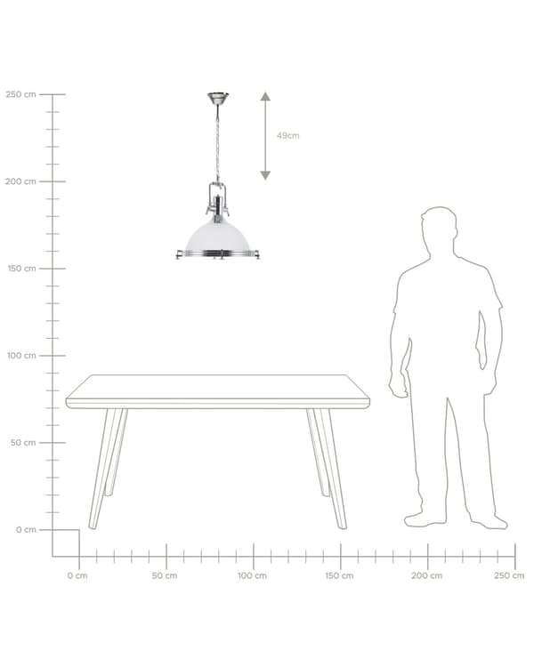 Riippuvalaisin valkoinen 38 x 94 x 38 lasi PVC metalli pyöreä moderni teollinen max 40W