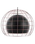 Pikkukuva 1 / 9: Riippuvalaisin musta 38 x 128 x 38 cm metalli PVC kupari verkko pyöreä max 40W