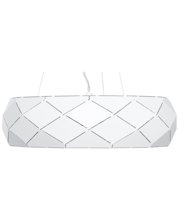 Riippuvalaisin valkoinen 40 x 122 x 40 cm metalli PVC pyöreä 3 polttimoa max 40W