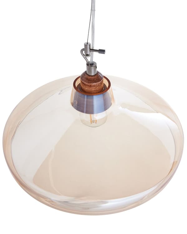 Riippuvalaisin läpinäkyvä 38 x 129 x 38 cm lasi PVC pyöreä retro perinteinen max 60W