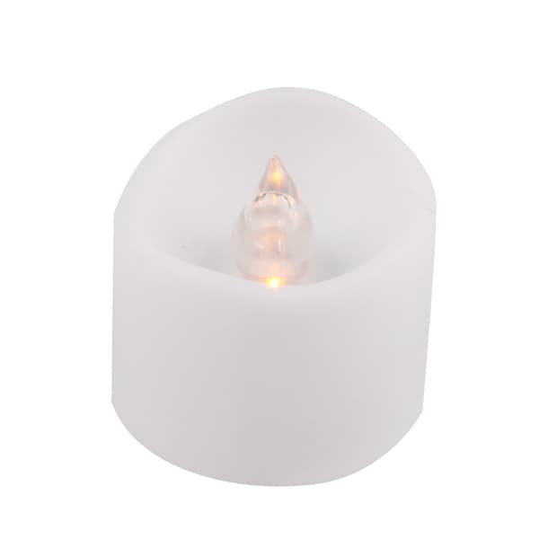 LED-telys med flammende/flimrende flamme - 12-pak med batteridrevet design