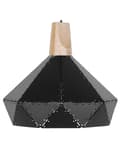 Pikkukuva 1 / 9: Riippuvalaisin musta 26 x 112 x 26 cm metalli vaalea tammipuu kartio moderni max 40W