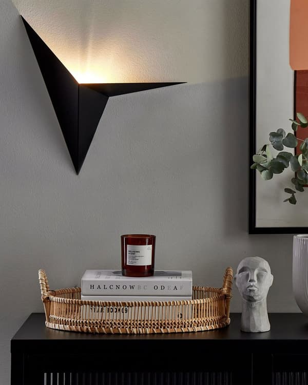 Modern Svart Metall Vägglampa