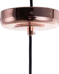 Miniatyrbillede 9 af 9: Hængende Loftlampe Sort Metal 121 cm Pendel Kobber Burskærm Industrielt Design