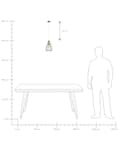 Miniatyrbillede 10 af 10: Hængende Loftlampe Vedhængslampe Geometrisk Skærm Metal Industrielt Design