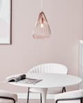 Miniatyrbillede 4 af 10: Hængende Loftlampe Vedhængslampe Geometrisk Skærm Metal Industrielt Design