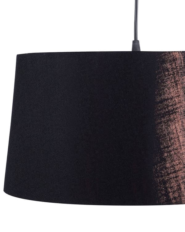 Pendel Sort og Guld Stof Klokke Form Moderne Stil