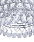 Miniatyrbillede 6 af 9: Loftslampe Sølv Krystal 110 cm Pendel Ambient Light