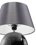 Miniatyrbillede 6 af 11: Bordlampe Sort Keramik 42H cm Dekorativ Sokkel Tidløs Design
