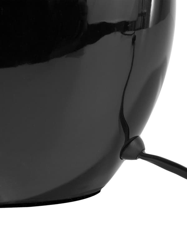 Bordlampe Sort Keramik 42H cm Dekorativ Sokkel Tidløs Design
