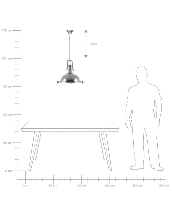 Pendel Lampe Sølv og Glas Metal ø 38 x 94 cm Dekorativ Hængelampe Industriel Armatur stil Spisebordslampe til Køkkenet Stue Design Tilbehør