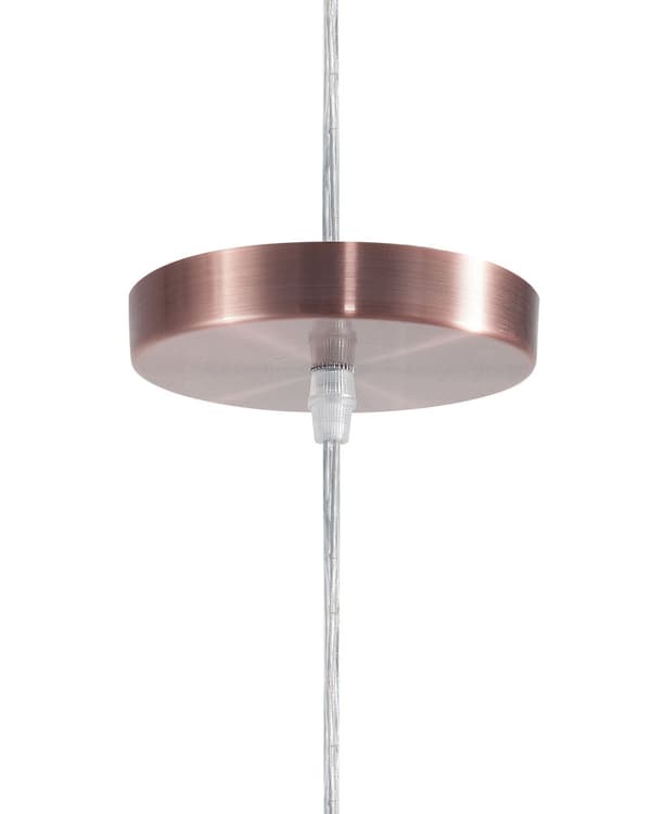 Pendel Lampe Grafitgrå Kobber Metal ø 22 x 179 cm Dekorativ Hængelampe med Klokkeformet Lampeskærm Industrielt Design Spisebordslampe