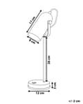Miniatyrbillede 3 af 8: Skrivebordslampe Sort Metal 48 cm Spotlight Skærm Justerbar Industriel Hjemmekontor
