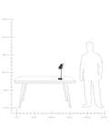 Miniatyrbillede 8 af 8: Skrivebordslampe Sort Metal 48 cm Spotlight Skærm Justerbar Industriel Hjemmekontor
