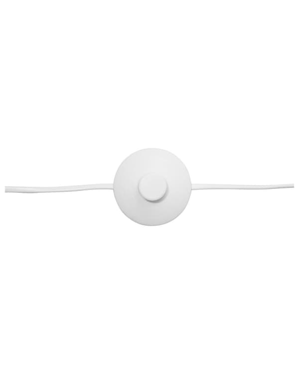 Gulvlampe Hvid Metal Stof Polyester 164 cm Moderne Standerlampe med 3 Cylinderformede Lampeskærme Design Belysning Retro Lampe til Gulv