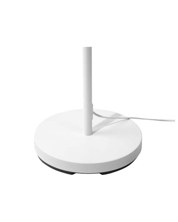 Gulvlampe Hvid Metal Stof Polyester 164 cm Moderne Standerlampe med 3 Cylinderformede Lampeskærme Design Belysning Retro Lampe til Gulv