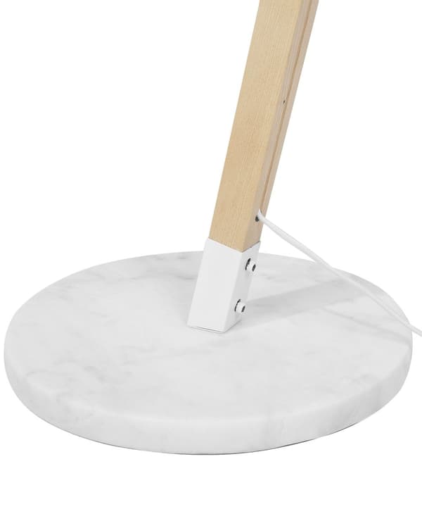 Gulvlampe Hvid Farve Metal 175 cm Justerbar Industriel