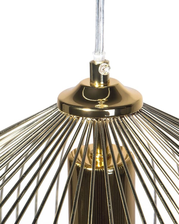 Loftlampe Guld Metal Skærm Industrielt Design