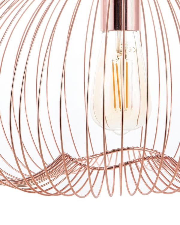 Loftlampe Kobber Metal Skærm Industrielt Design