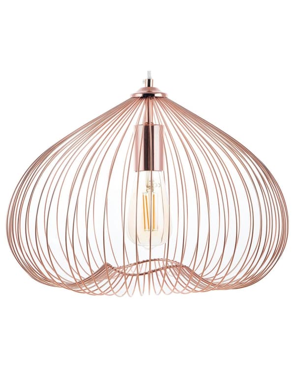 Loftlampe Kobber Metal Skærm Industrielt Design