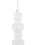 Miniatyrbillede 6 af 8: Pendel Lampe Hvid Metal ø 26 x 120 cm Dekorativ Klokkeformet Hængelampe Vintage Moderne Design over Spisebord Køkken Tilbehør Stue Indretning