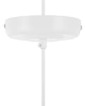 Miniatyrbillede 7 af 8: Pendel Lampe Hvid Metal ø 26 x 120 cm Dekorativ Klokkeformet Hængelampe Vintage Moderne Design over Spisebord Køkken Tilbehør Stue Indretning