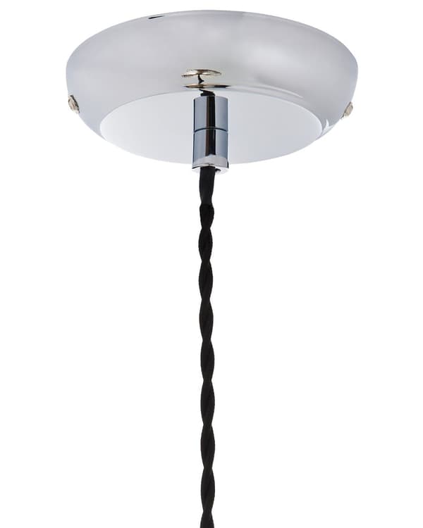 Loftslampe Guld Glas 88 cm Pendel Udskåret Skærm Ambient