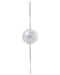 Miniatyrbillede 11 af 11: Gulvlampe Grå Polyamid og Metal ø 35 x 165 cm Dekorativ 3 Lyspærer Standerlampe Plisseret Skærm Glamourøst Krystaller Design Stue Soveværelse