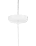 Miniatyrbillede 8 af 9: Pendel Lampe Hvid Metal ø 30 x 120 cm Rund Hængelampe Globus Lampeskærm Trapez Mønster Belysning Spisebordslampe Design Moderne Skandinavisk