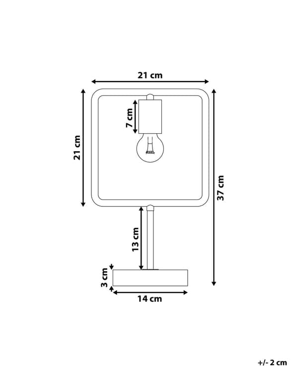 Bordlampe Kobber Metal Grå Beton Sokkel 37 x 21 cm Firkantet Lampeskærm Dekorativ Design Lampe Stue Kontor Belysning Høj Kvalitet Pigeværelse