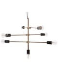Miniatyrbillede 5 af 10: Pendel Lampe Messing Metal 126 cm Dekorativ 7 Armet Industrielt Sputnik Lampe Design uden Skærm Stue Over Spisebord Tilbehør Indretning Køkken