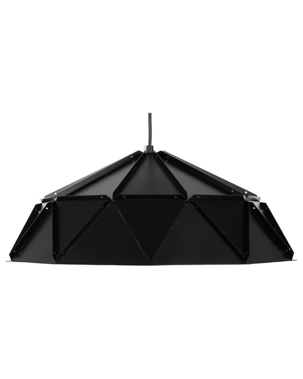 Pendel Sort Metal Geometrisk Form 1 Lys Moderne Design