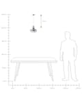 Miniatyrbillede 10 af 10: Loftlampe Pendel Frossent Glass Industrielt Design