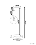 Miniatyrbillede 3 af 9: Bordlampe Kobber Industrial Minimalist Uden Lampeskærm