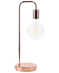 Miniatyrbillede 1 af 9: Bordlampe Kobber Industrial Minimalist Uden Lampeskærm