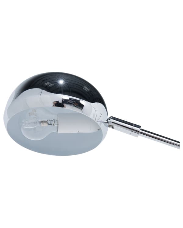 Gulvlampe Sølvfarve Forkromet Metal 210 cm Justerbar 5 lys
