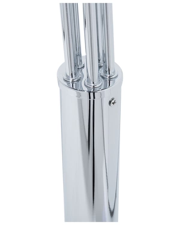 Gulvlampe Sølvfarve Forkromet Metal 210 cm Justerbar 5 lys