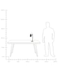 Miniatyrbillede 9 af 9: Bordlampe Sort Metal Grå Beton Sokkel 37 x 13 cm Lille Skrivebordslampe Cylindrisk Spotlys Justerbar Lampeskærm Belysning Kontor Design