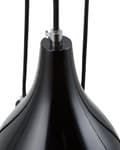 Miniatyrbillede 6 af 8: Hængende Loftlampe Sort metal Moderne Stil