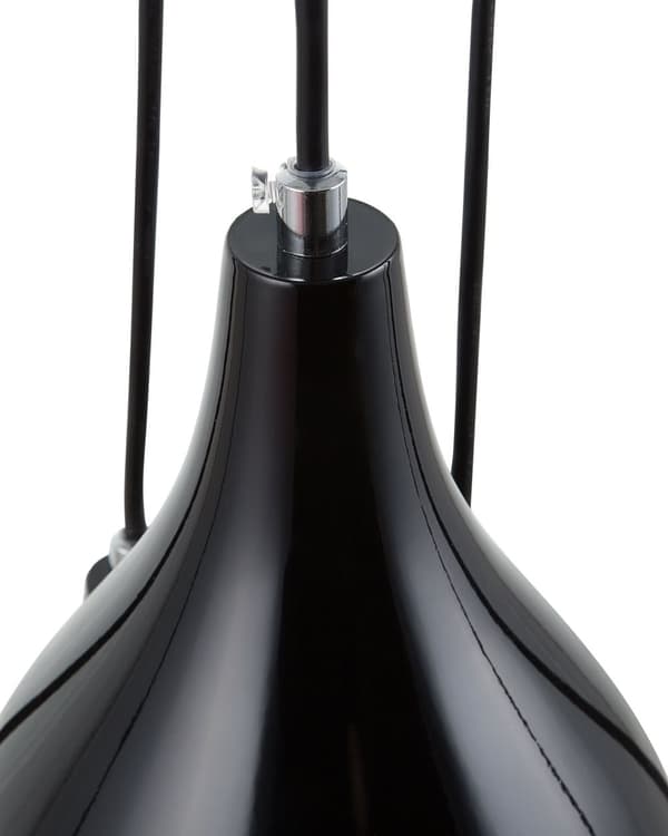 Hængende Loftlampe Sort metal Moderne Stil