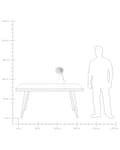 Miniatyrbillede 8 af 8: Bordlampe hvid metal 52x17x17 cm lille tripod justerbar spotlight rund skærm skrivebords dekoration med beroligende lys af høj kvalitet