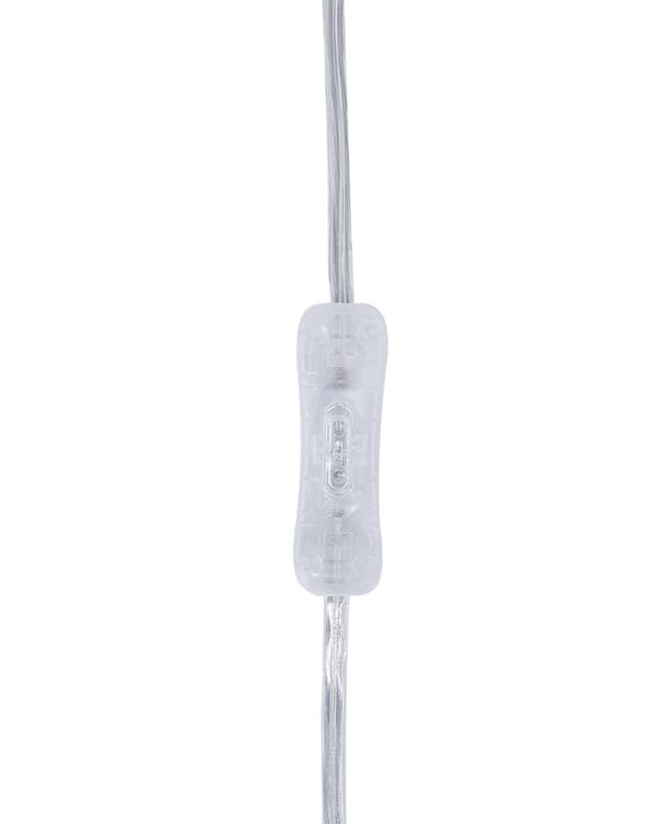 Bordlampe hvid krydsfiner og polybomuld 37x27x27 cm trommeformet skærm med beroligende lys af høj kvalitet stue design