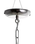 Miniatyrbillede 9 af 9: Loftslampe Sølv Metal 90 cm Pendel Blomsterskærm Krystaller Orientalsk Design