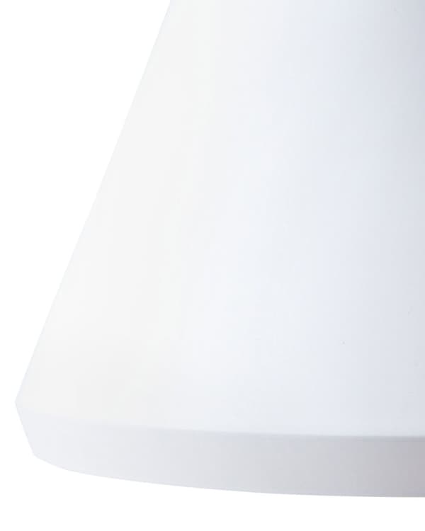 Pendel Lampe Mat Hvid Guld Aluminium ø 24 x 189 cm Dekorativ Hængelampe med Kegle formet Lampeskærm Industriel Spisebordslampe Moderne Køkken