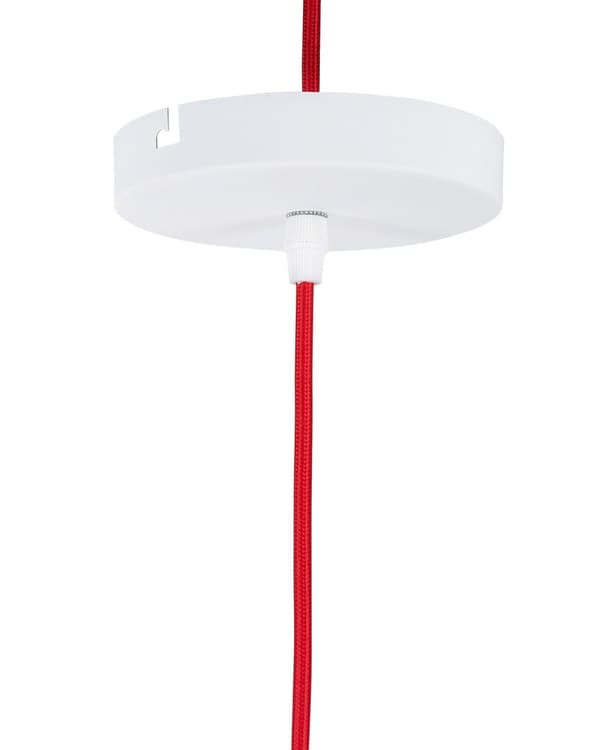Pendel Lampe Mat Hvid Guld Aluminium ø 24 x 189 cm Dekorativ Hængelampe med Kegle formet Lampeskærm Industriel Spisebordslampe Moderne Køkken